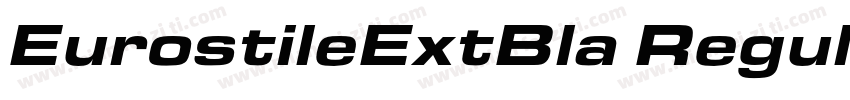 EurostileExtBla Regular字体转换
